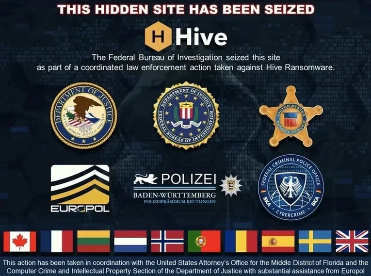 美国、欧洲警方查获Hive勒索软件服务器和泄露网站：‘我们黑客了黑客